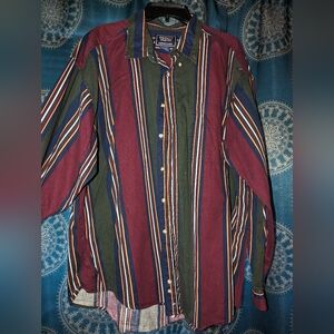Vintage Specialty Collection Striped Button Up